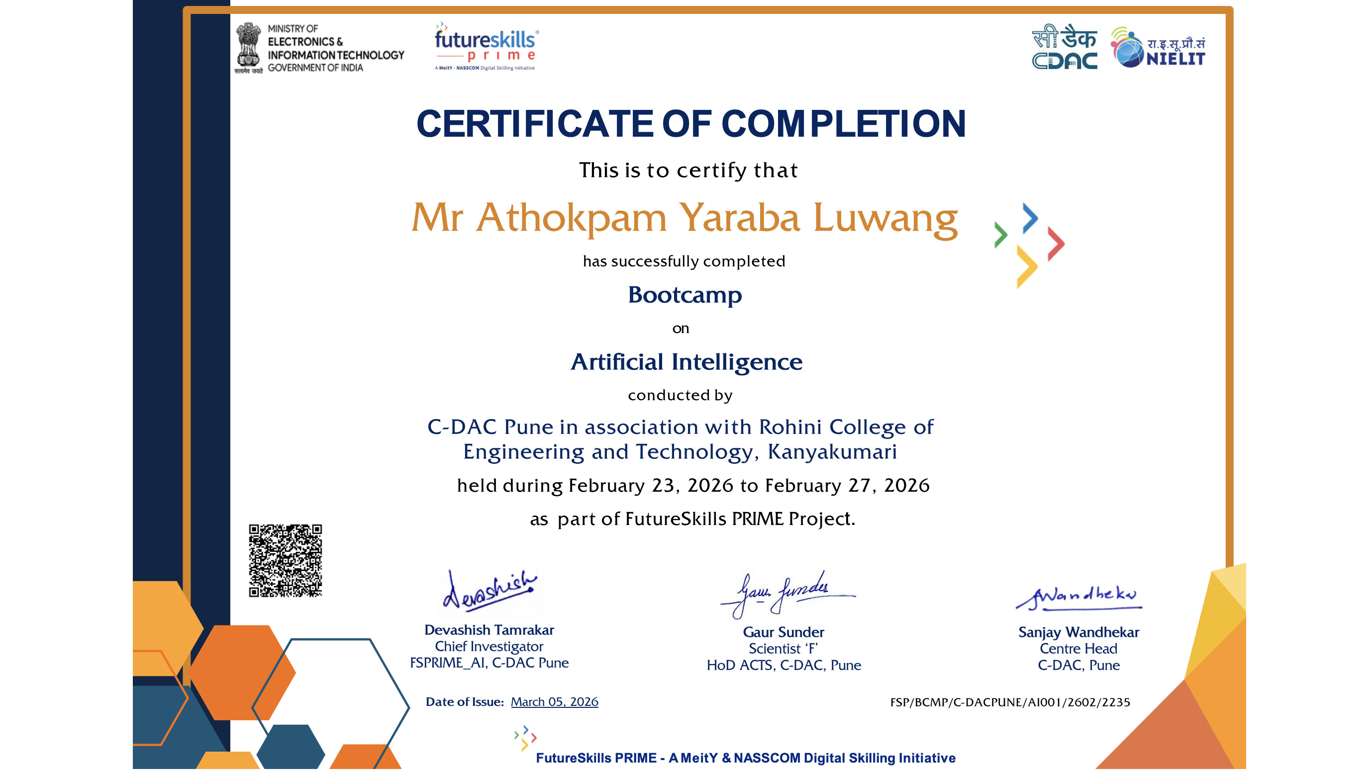 FutureSkills PRIME: Artificial Intelligence & Machine Learning
